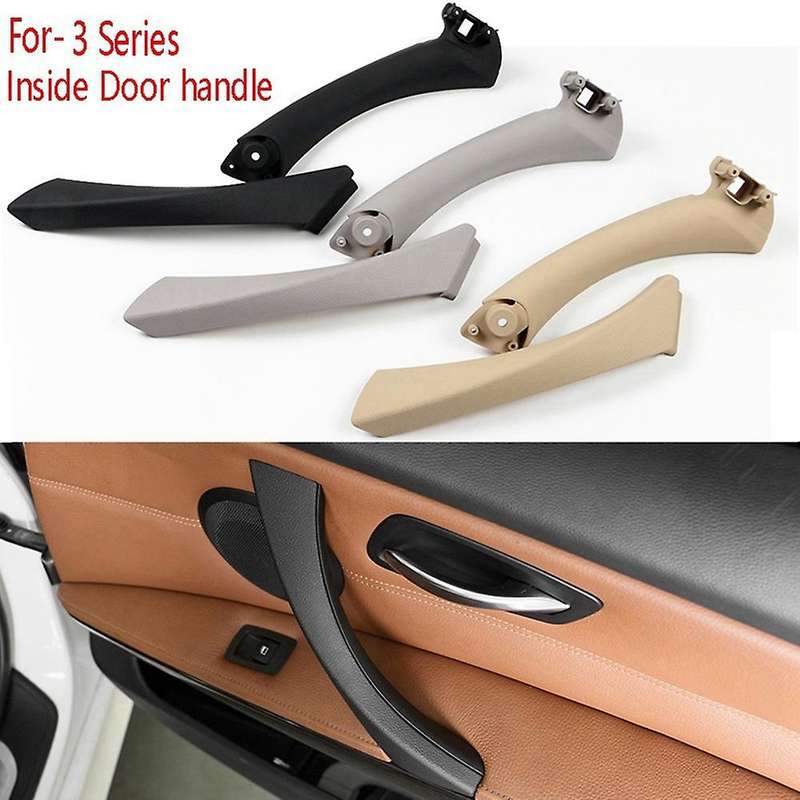 Car Right Interior Door Pull Handle with Cover Replacement for  3 Series E90 E91 E92 2004-2012 Blac