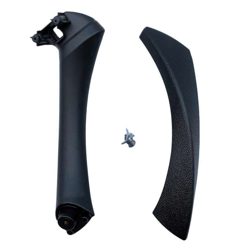 Car Right Interior Door Pull Handle with Cover Replacement for  3 Series E90 E91 E92 2004-2012 Blac