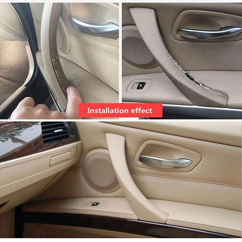 Car Right Interior Door Pull Handle with Cover Replacement for  3 Series E90 E91 E92 2004-2012 Blac