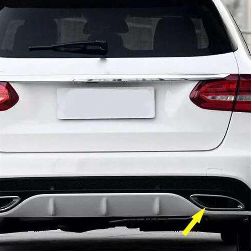 Car Right Rear Exhaust Pipe Trim Bezel Tailpipe Cover Trim A2058852321 for W177 W238 W205