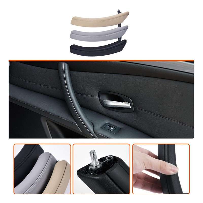 Car Right Side Front Door Inner Pull Handle Armrest Cover Assembly 51416983672 for E60 E61 2006-2010