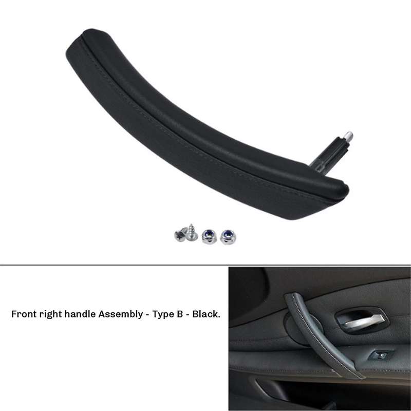 Car Right Side Front Door Inner Pull Handle Armrest Cover Assembly 51416983672 for E60 E61 2006-2010