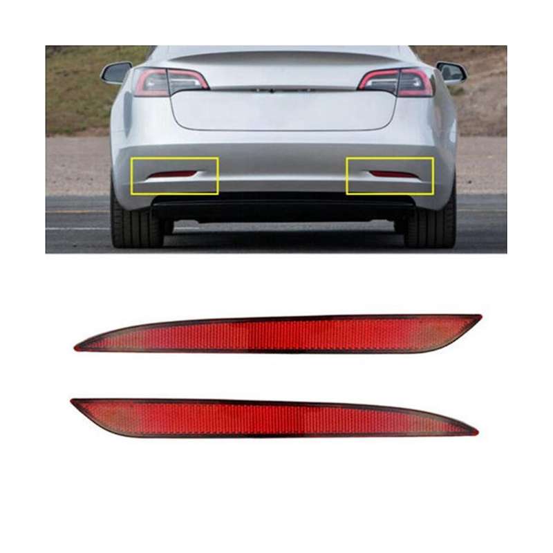 Car Right Tail Lamp Brake Light Rear Bumper Reflector Warming Lamp 1077407-00-f for 2017-2022