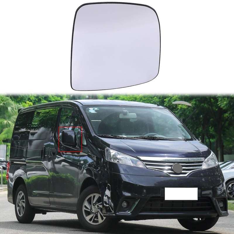 Car Right-Side Heated Glass Rearview Mirror Side-Wing Rearview Mirror for NV200 2010-2018
