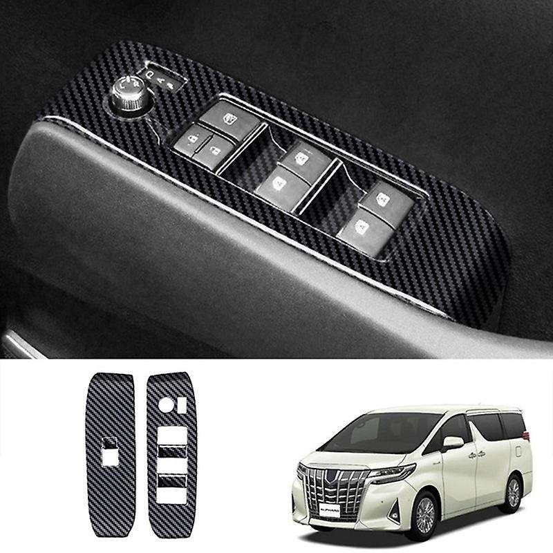 Car Right-Hand Drive Glass Lift Panel Switch Window Lift Switch Decorative Cover for ALPHARD 30 2015