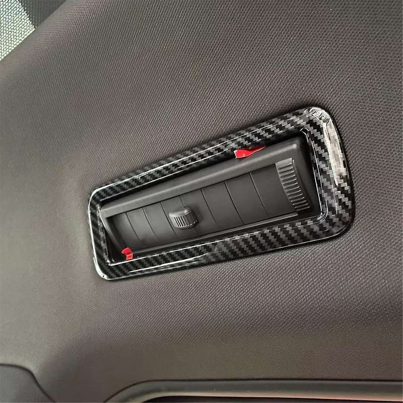 Car Roof Air Conditioning Vents Rear Air Vents Decoration Carbon Fiber Look for TANG
