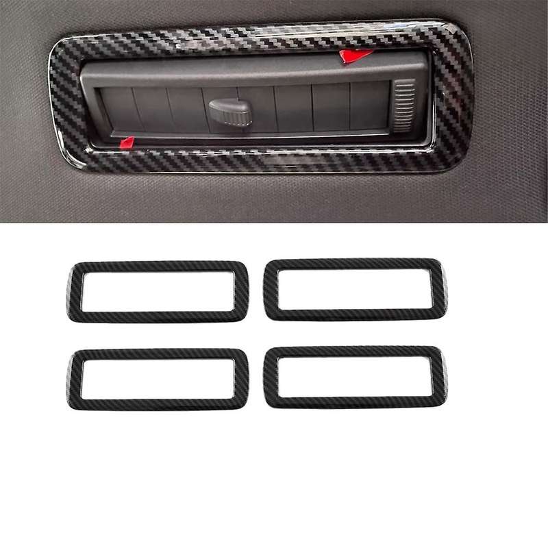 Car Roof Air Conditioning Vents Rear Air Vents Decoration Carbon Fiber Look for TANG