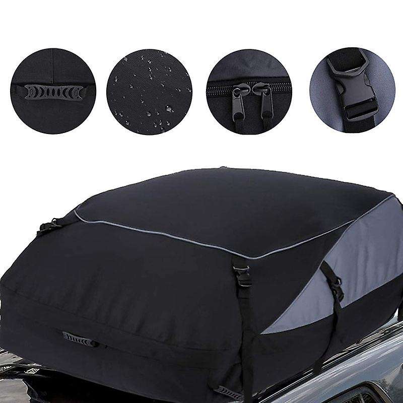 Car Roof Bag & Rooftop Cargo Carrier 15 Feet Heavy Duty Bag Waterproof Rooftop Car Bag Storage Bag