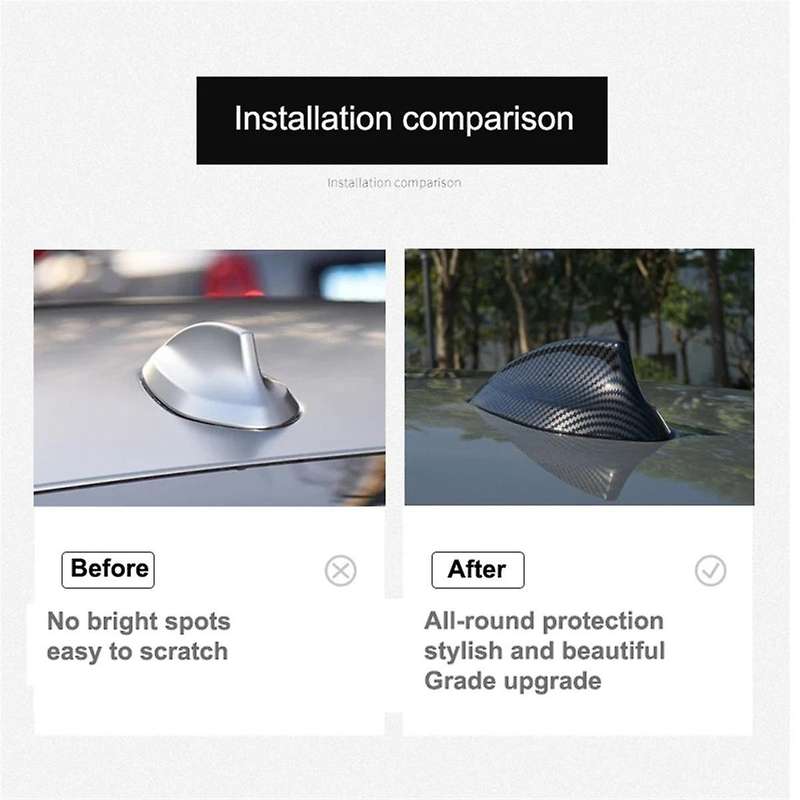 Car Roof Fin Antenna Cover Carbon Fiber Decoration Trim for 3 Series G20 5 Series G60 M3 G80 G82