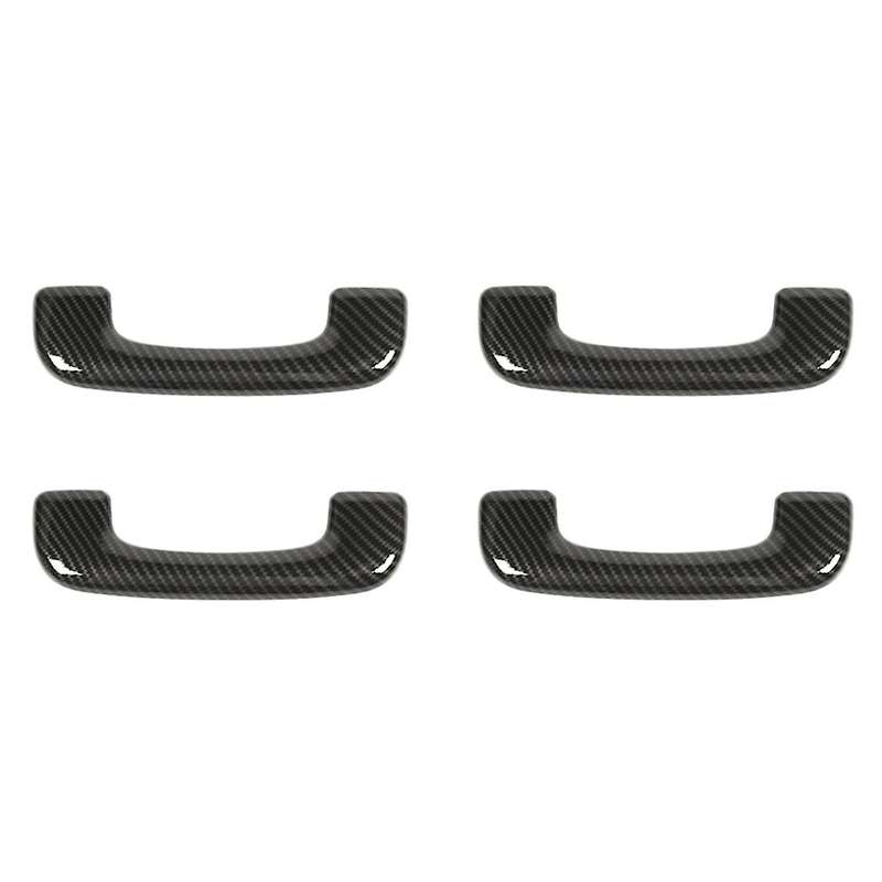 Car Roof Handle Cover Trim Accessories for Charger 300C 2015-2020 , ABS Carbon Fiber