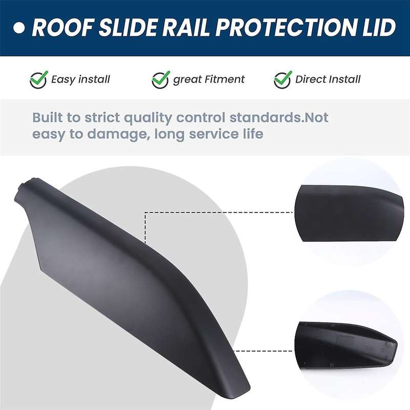 Car Roof Rack Cover Baggage Slide Rail Protection Lid 6349260040 for Land Cruiser Prado LC120 03-09