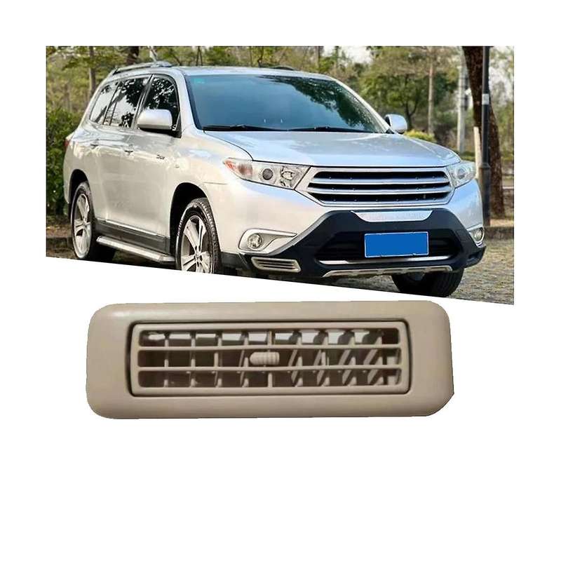 Car Roof Rear Air A/C Vent Grille 63601-48011-E0 for 2007-2014 Side Air Outlet Nozzle Beige 63601480