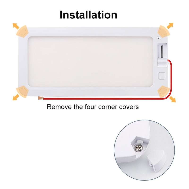 Car Rv Interior Light 96led Car Interior Reading Lamp 12v-30v Super Brightness Ceiling Dome Light fo
