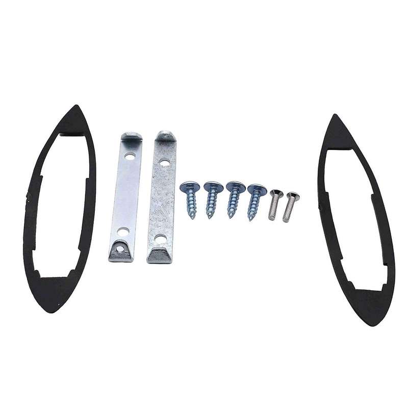 Car Round Bowtie Outside Rearview Mirrors Accessory Ribbed Base for 1962-1965 1964-1965 1963-1964