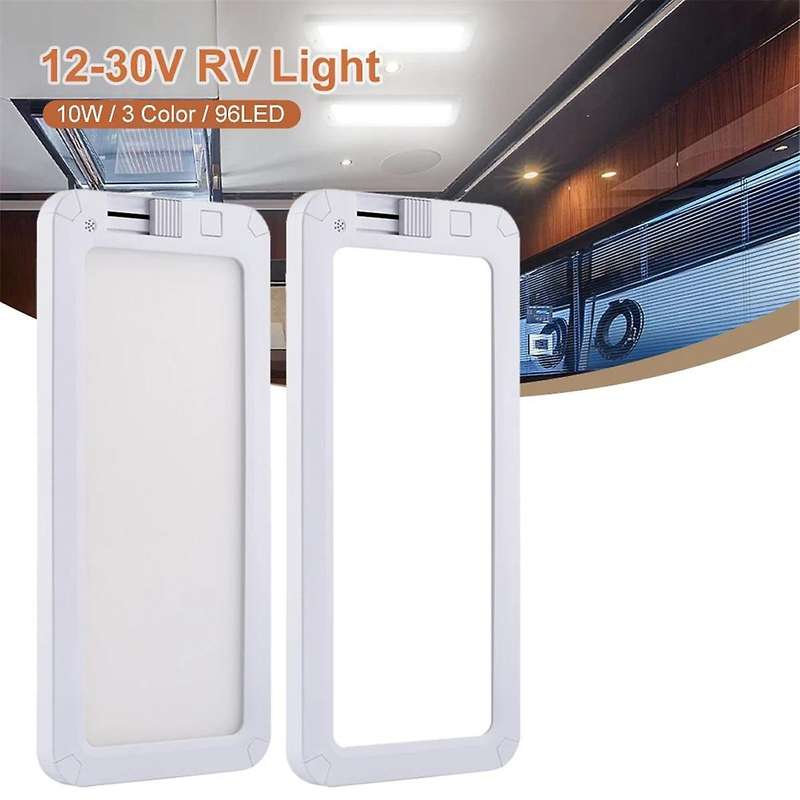 Car Rv Interior Light 96led Car Interior Reading Lamp 12v-30v Super Brightness Ceiling Dome Light F