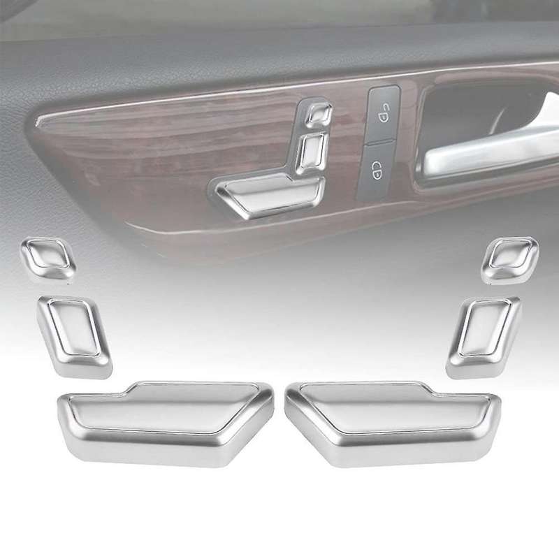 Car Seat Adjust Button Switch Cover Decorative Sticker Trim