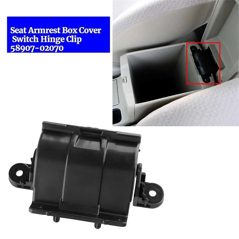 Car Seat Armrest Box Cover Hinge Clip 58907-02070 for 2007-2013 Storage Cover Switch Buckle Lock Hin