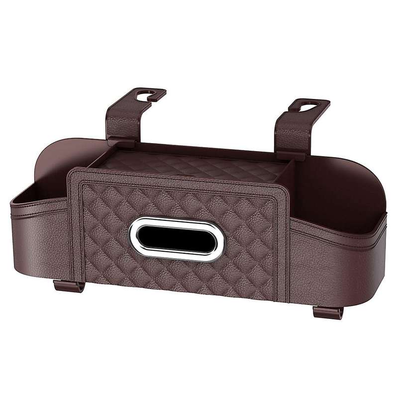 Car Seat Back Storage Box Multifunctional Auto Tissue Universal Backseat Water Cup Holder Hanging O
