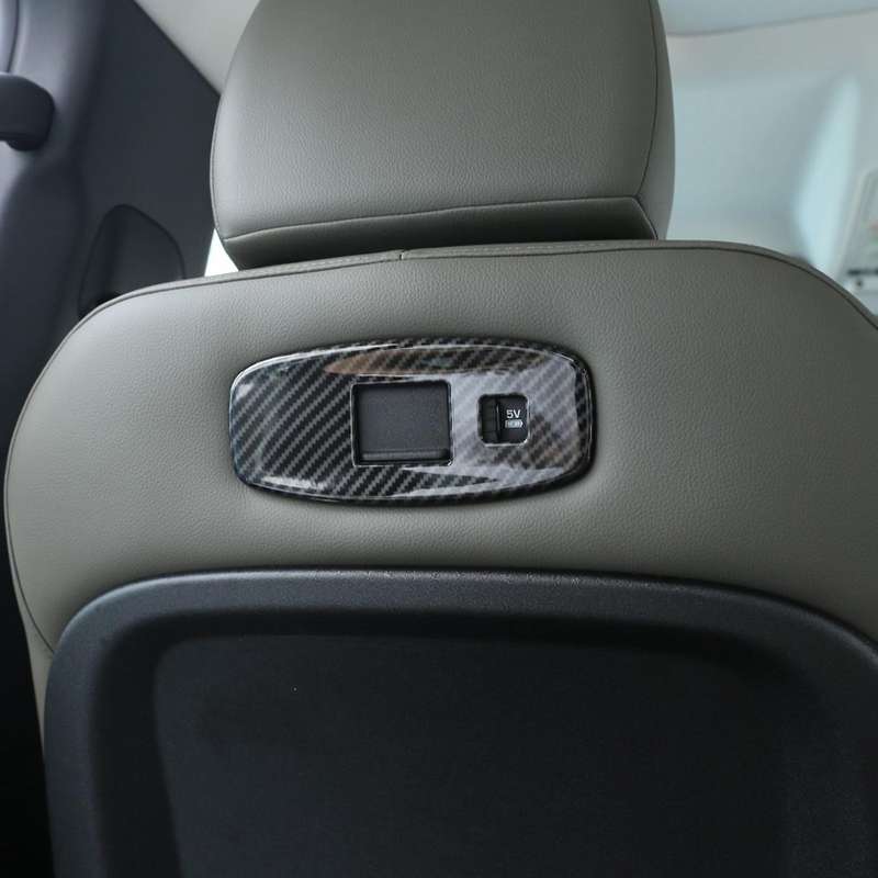 Car Seat Back USB Port Panel Cover Frame Trim for 110 2020