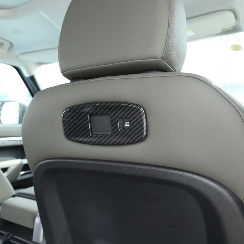 Car Seat Back USB Port Panel Cover Frame Trim for 110 2020