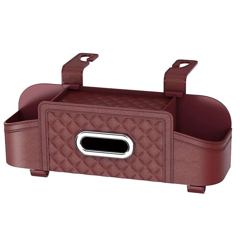 Car Seat Back Storage Box Multifunctional Auto Tissue Universal Backseat Water Cup Holder Hanging Or