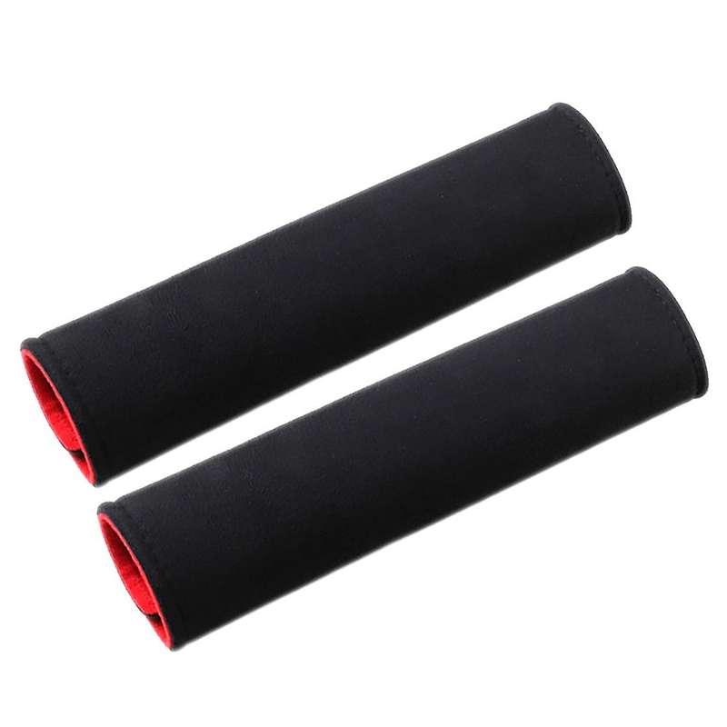 Car Seat Belt Cover for Model X Y Shoulder Sefety Leather Cover Child Protection Pads Belts Case Bla