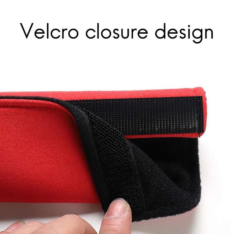Car Seat Belt Cover for Model X Y Shoulder Sefety Leather Cover Child Protection Pads Belts Case Red