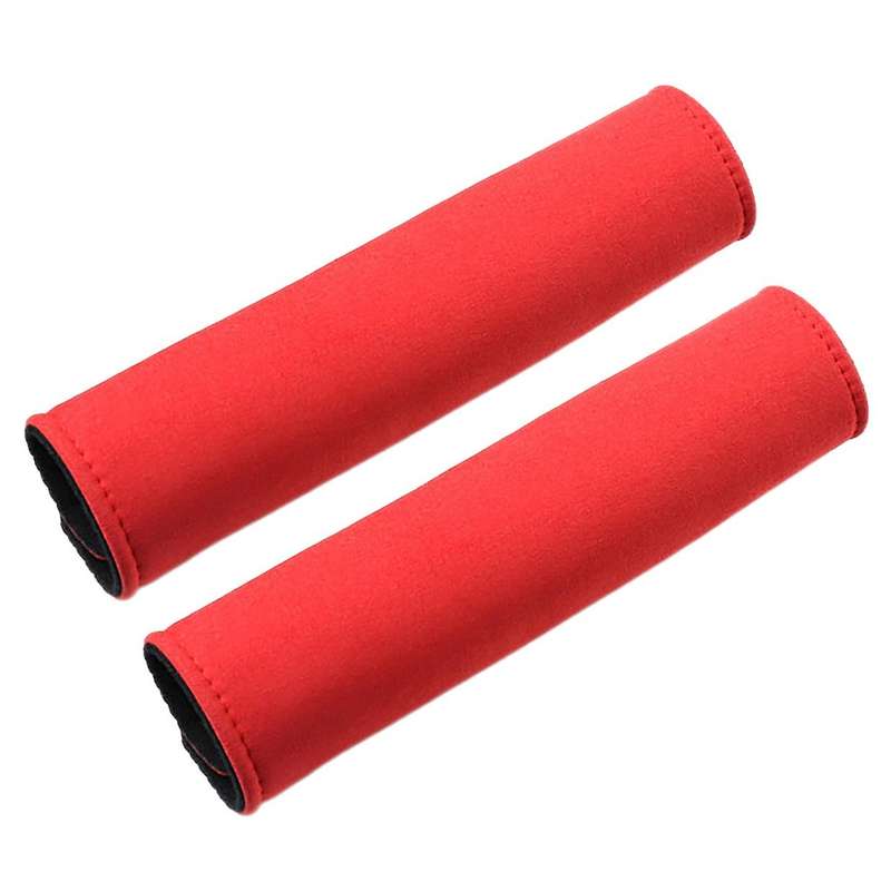 Car Seat Belt Cover for Model X Y Shoulder Sefety Leather Cover Child Protection Pads Belts Case Red