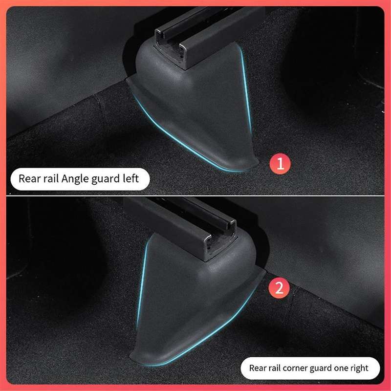 Car Seat Corner Protector Slide Rail Half-Wrapped Seat Corner Protector for Model Y Modification