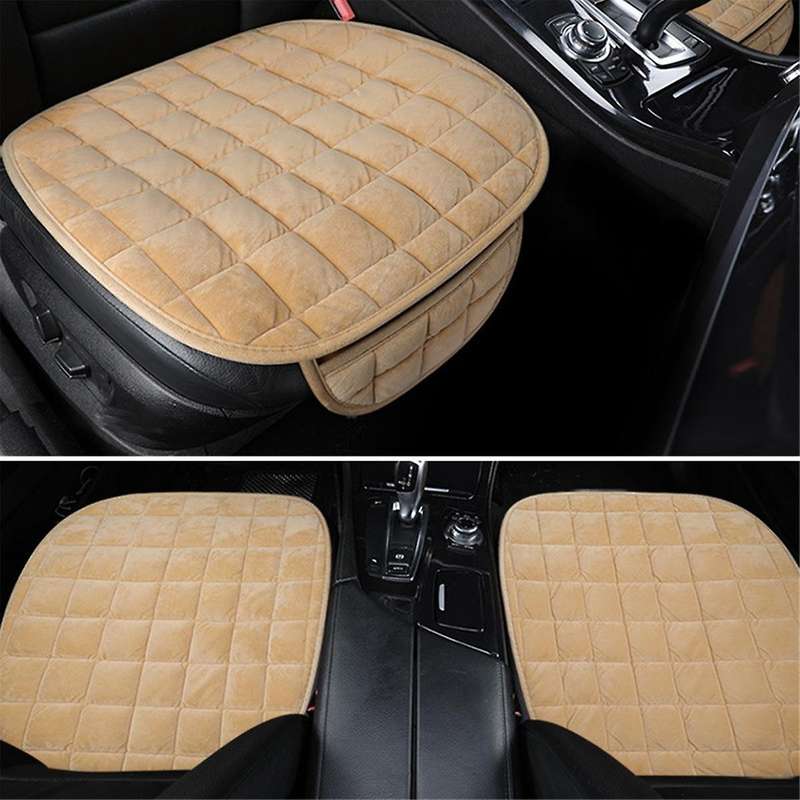 Car Seat Cover Winter Warm Seat Cushion Anti- Universal Front Chair Seat Breathable Pad for Vehicle