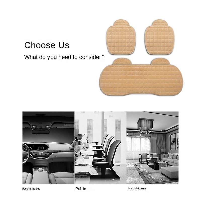 Car Seat Covers Fit Truck Suv Van Car Non Slide Winter Warm Protector Mat Pad Keep Warm Car Interior