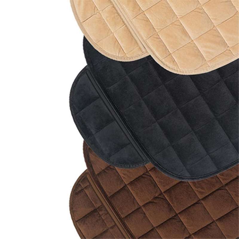 Car Seat Cover Winter Warm Seat Cushion Anti- Universal Front Chair Seat Breathable Pad for Vehicle
