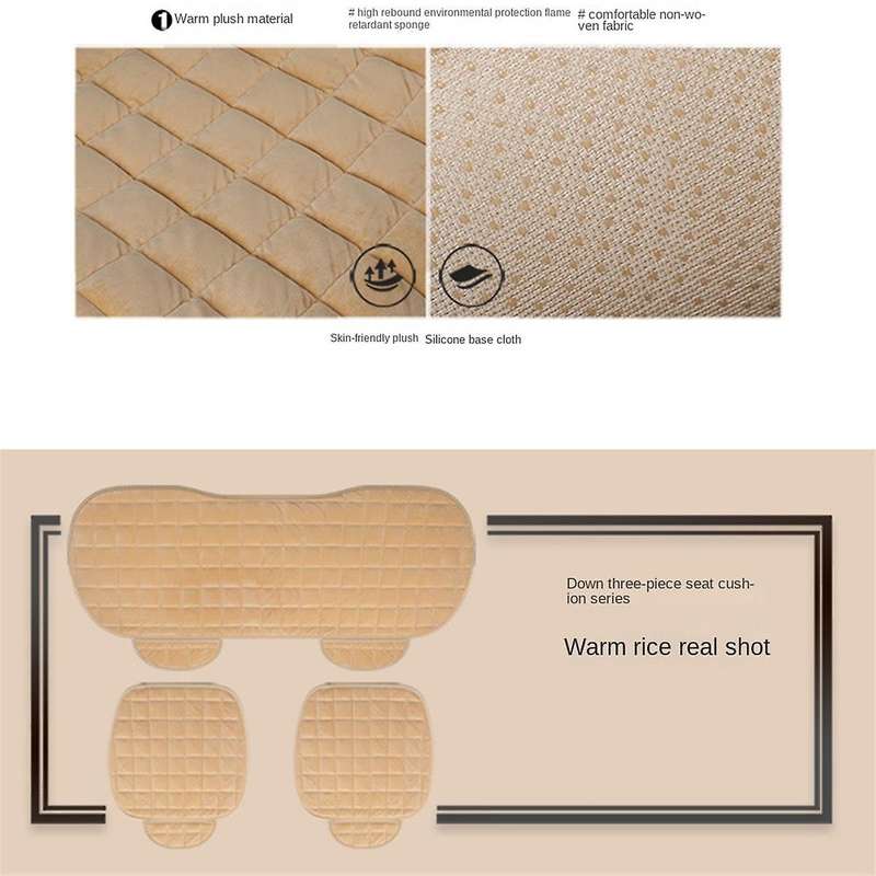 Car Seat Covers Fit Truck Suv Van Car Non Slide Winter Warm Protector Mat Pad Keep Warm Car Interior