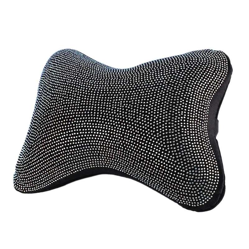 Car Seat Headrest Cover Crystal Sparkled Diamond Cover Interior Accessories Universal Auto SUV Truck