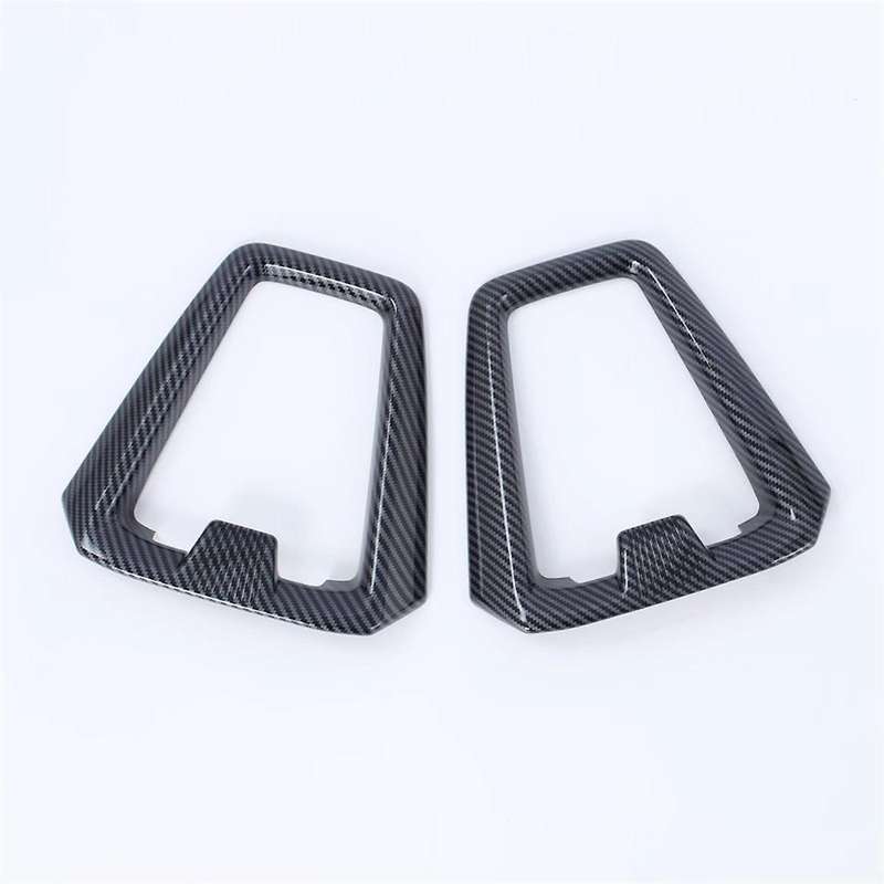 Car Seat Headrest Frame Cover Trim for -V 2023 2024 Accessories - ABS Carbon Fiber