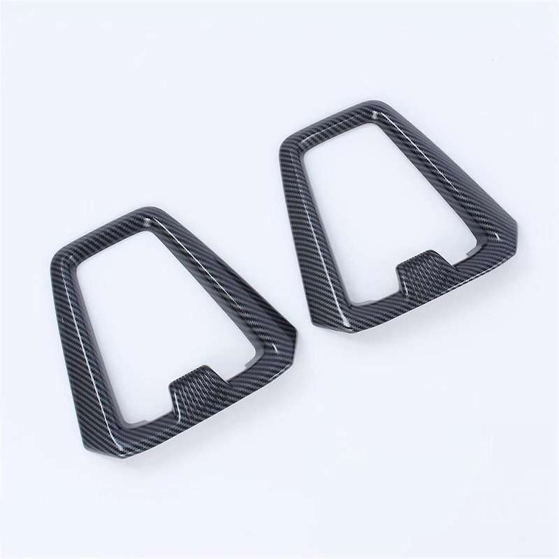 Car Seat Headrest Frame Cover Trim for -V 2023 2024 Accessories - ABS Carbon Fiber