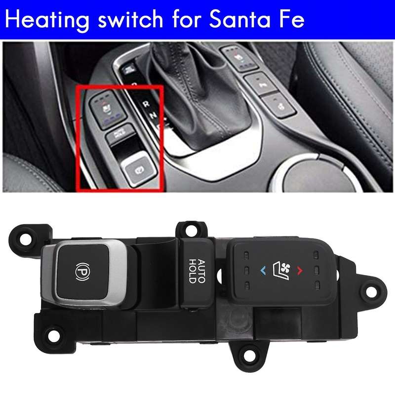 Car Seat Heating Switch Button Seat Ventilation Brake Seat Heating Window Switch for IX45 93310-2W31