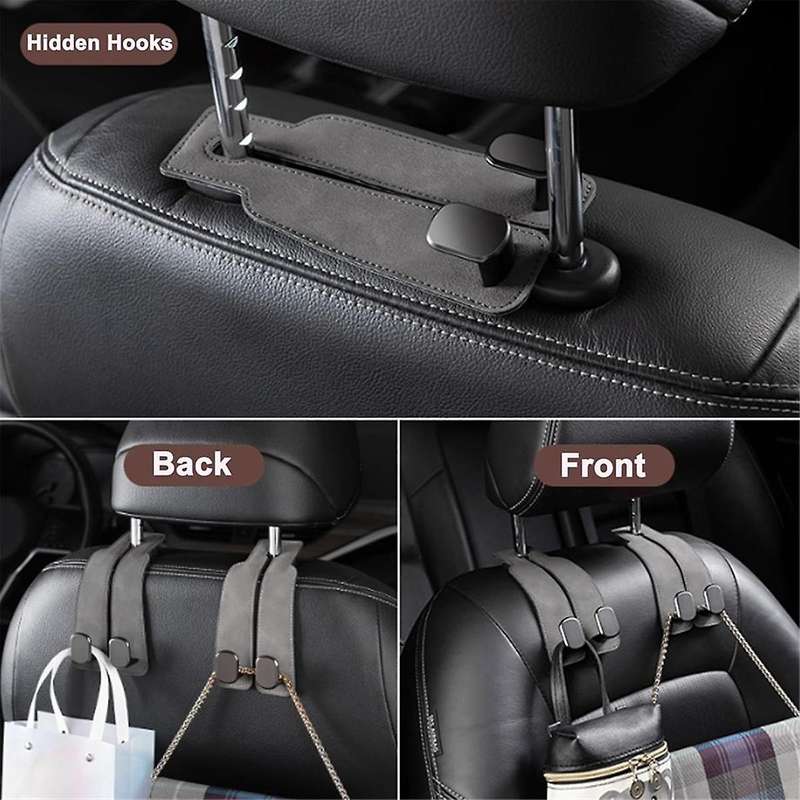 Car Seat Hooks, Headrest Hooks Car Purse Hook Headrest, Rest Hooks Seat Back Organizers Phone Holder
