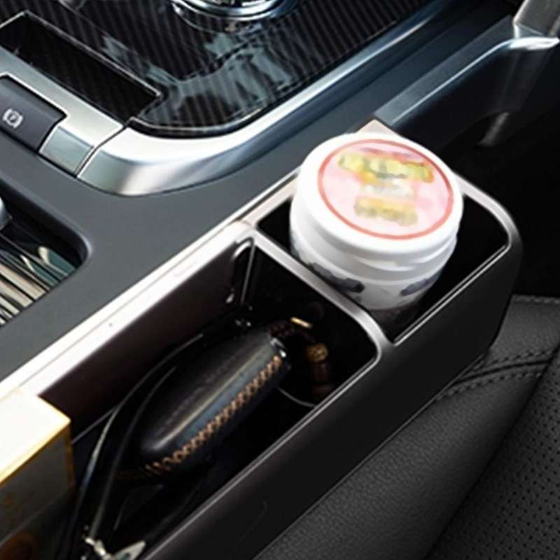 Car Seat Organizer,Universal Car Storage Box Case Phone Holder Multi-Function Leather Car Water Cup