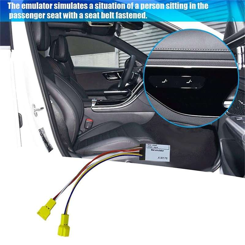 Car Seat Occupancy Mat Sensor Emulator Bypass for - -Class W176 W246 2011-2018 Seat SRS Emulator