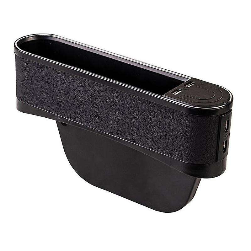 Car Seat Space Catcher Organiser Storage Box Pocket with Purple Blue Belt 4 USB Seat Slit Storage Bo