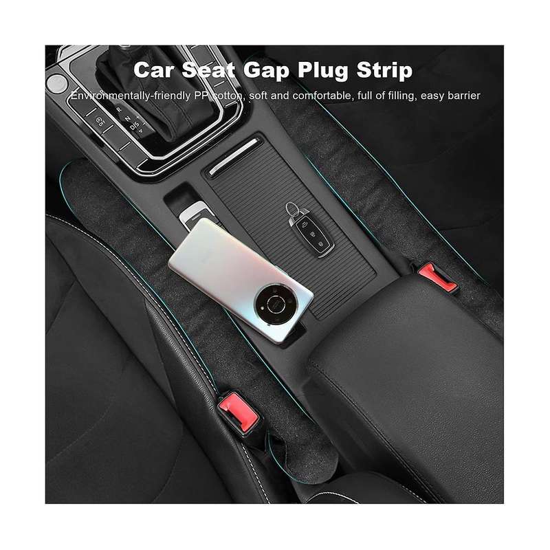 Car Seat Space Filler 2 Pack, Universal Organizer for Car Suv Truck to Fill The Space Between Seat