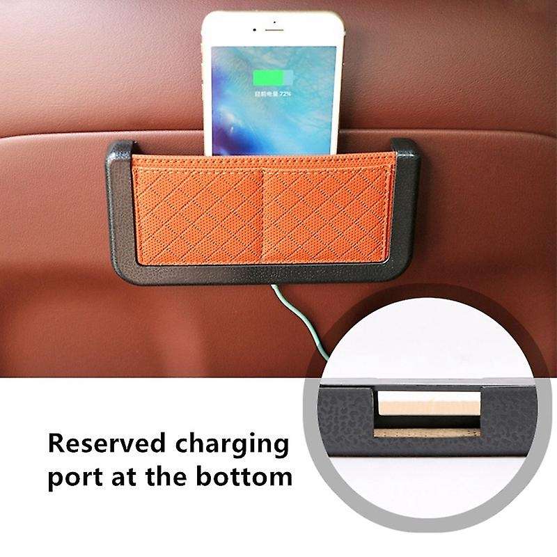 Car Seat Side Back Storage Boxes, Automotive Seatback Card Mobile Phone Sundries Bracket Organizer
