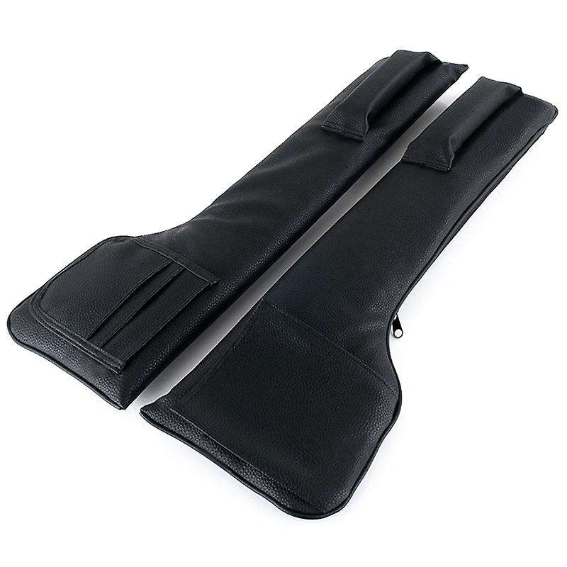 Car Seat Space Filler Pockets PU Leather Auto Seats Leak Stop Pad Soft Padding Cards Holder Storage