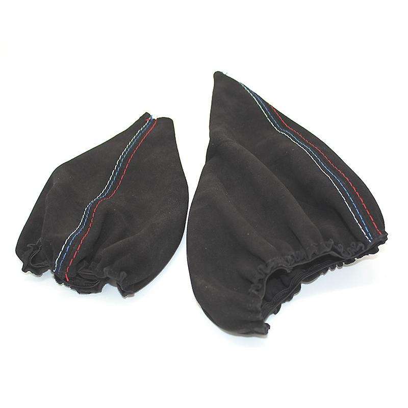 Car Shift Collars Manual Handbrake Gaiter Boot Cover for - 3 Series E36 E46 E30 E34 Z3 Black Leathe