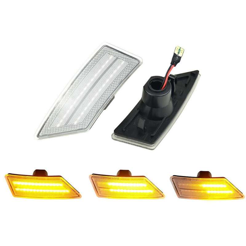 Car Sequential Blinker Dynamic LED Side Marker Light Front Bumper Turn Signal Lamp for 2019-2020