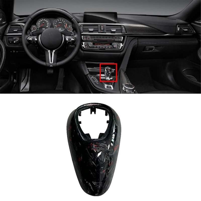 Car Shift Knob Cover Trim for M2 F87 M3 F80 F82 F83 M5 F10 Erythema Pattern