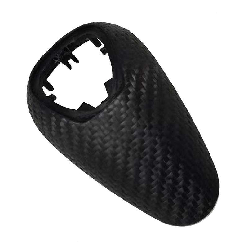 Car Shift Knob Cover Trim for M2 F87 M3 F80 F82 F83 M5 F10 Woven Carbon Fiber