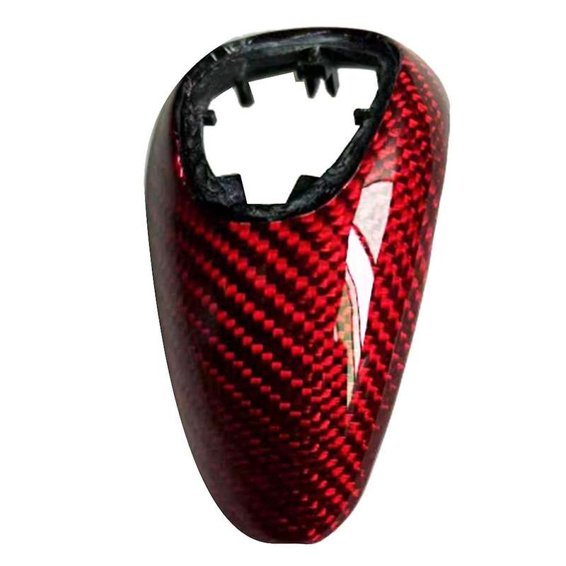 Car Shift Knob Cover Trim for M2 F87 M3 F80 F82 F83 M5 F10 Red Carbon Fiber