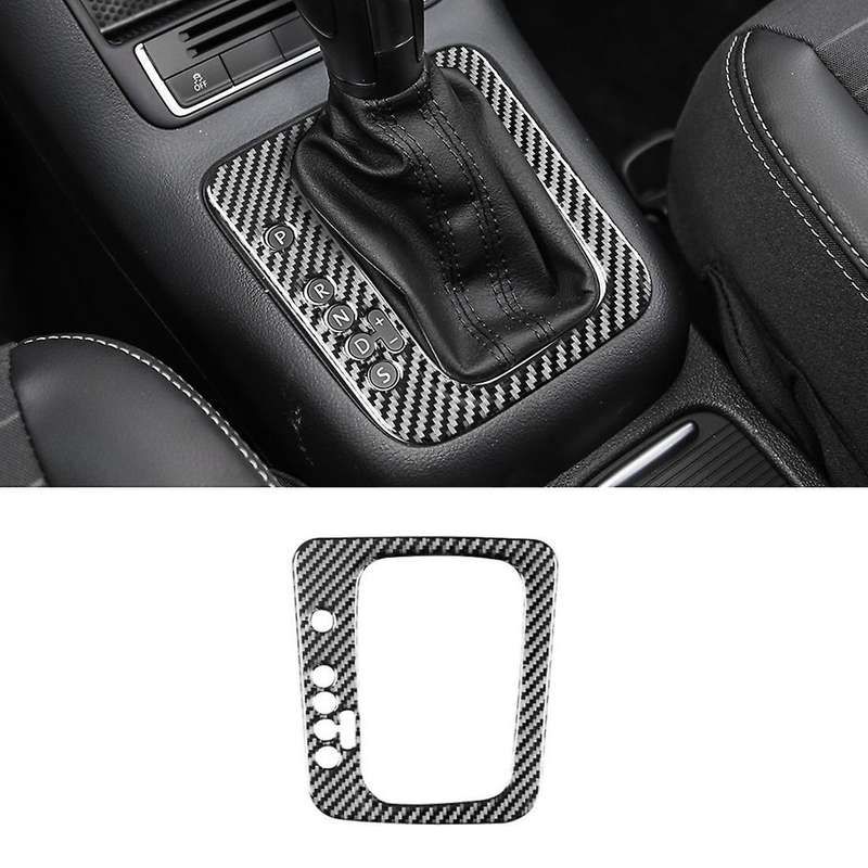 Car Shift Panel Cover Trim Sticker Soft Carbon Fiber for 2010-2016 LHD Interior Accessories